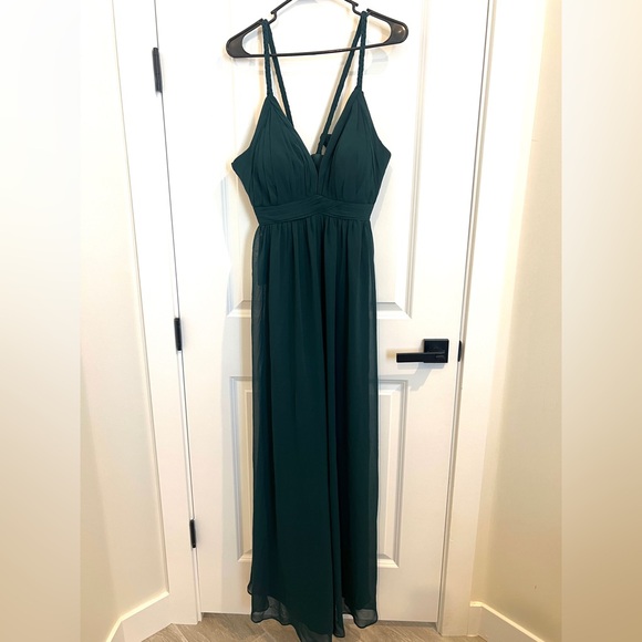 Azazie Women’s Bridemaids Dress, Pine Color, Size 4 Small, Bridesmaid Formal - Picture 3 of 16